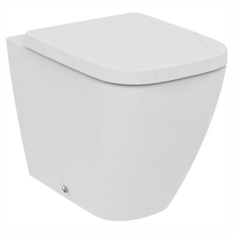 Image of Ideal Standard I.life B White Rimless Back To Wall Toilet Pan With Soft Close Seat