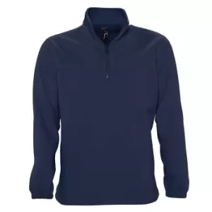 Image of SOLS Ness Unisex Zip Neck Anti-Pill Fleece Top (M) (Navy)