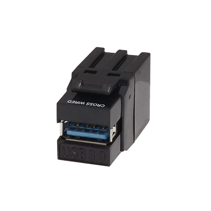 Image of FDL USB 3.0 A SOCKET KEYSTONE MODULE - BLACK