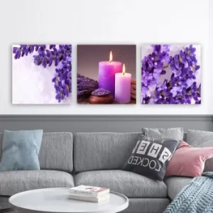 Image of DRPRC20 Multicolor Decorative Canvas Painting (3 Pieces)