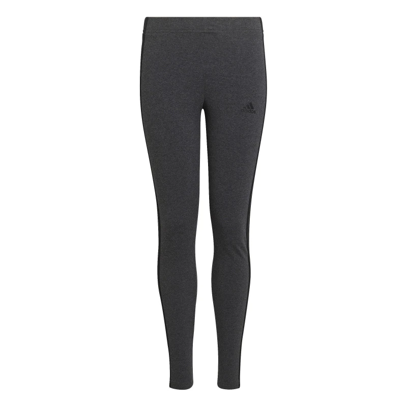 Image of adidas Girls Essentials 3-Stripes Leggings - Grey Grey 11 - 12 Years