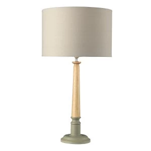 Image of The Lighting and Interiors Group Oslo Wooden Table Lamp