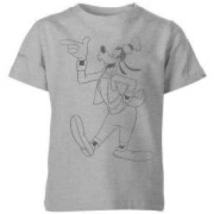 Image of Disney Goofy Classic Kids T-Shirt - Grey - 3-4 Years