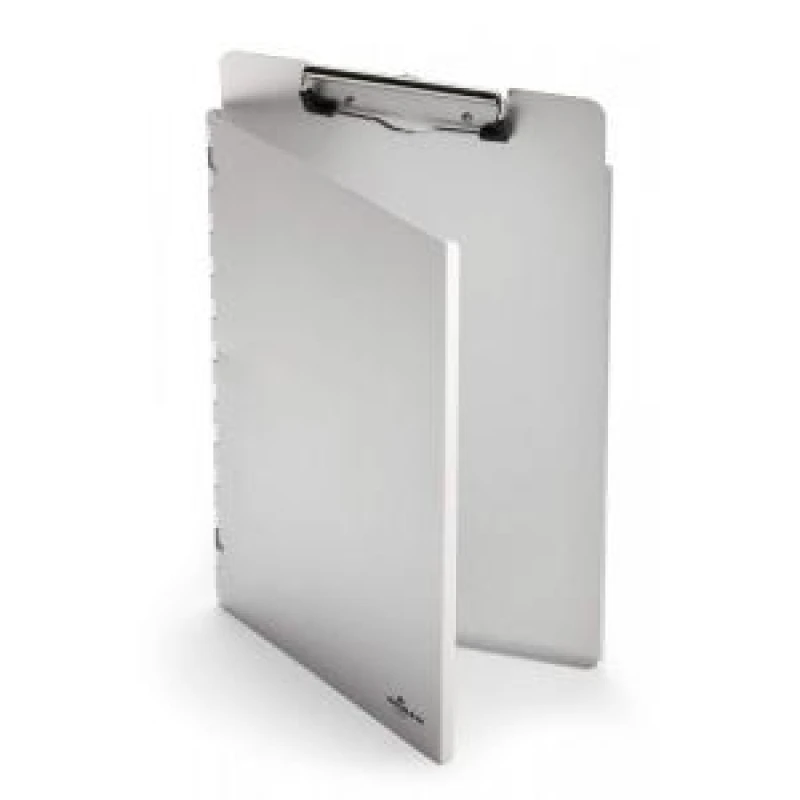 Image of Durable Premium Recycled Aluminium Metal Clipboard with Cover - A4 DRBE339123