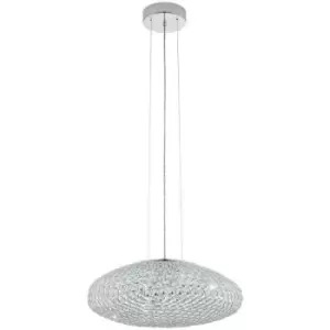 Image of Eglo - Clemente - 3 Light Ceiling Pendant Polished Chrome, E27