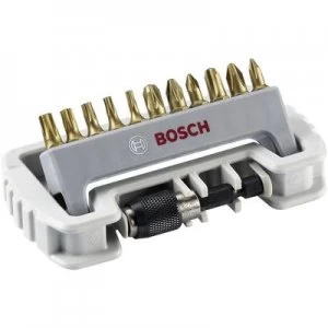 Image of Bosch Accessories 2608522126 Bit set 12 Piece Phillips, Pozidriv, TORX socket