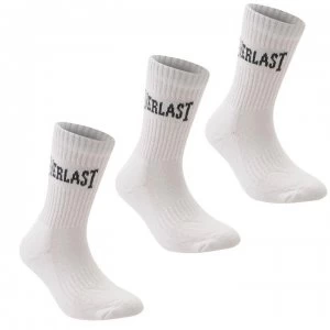 Image of Everlast 3 Pack Crew Socks - White