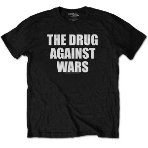 Image of Wiz Khalifa - Drug Against Wars Unisex Medium T-Shirt - Black