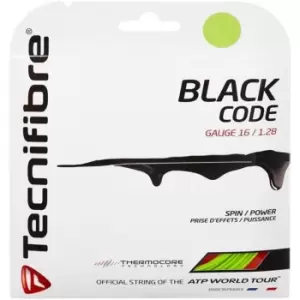 Image of Tecnifibre Black Code Polyester String Set - Green