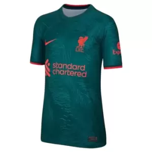 Image of Nike Liverpool Third Shirt 2022 2023 Juniors - Green