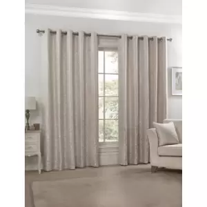 Image of Eden Lined Eyelet Jacquard 46" Curtains