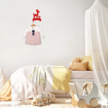 Image of Deer - Red Red Metal Wall Hook