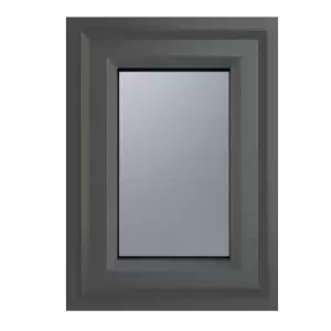 Image of Crystal uPVC Window A Rated Top Opener 610mm x 1040mm Obscure Glazing - Grey