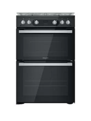 Image of Hotpoint HDM67G0C2CB Freestanding Double Oven Gas Cooker