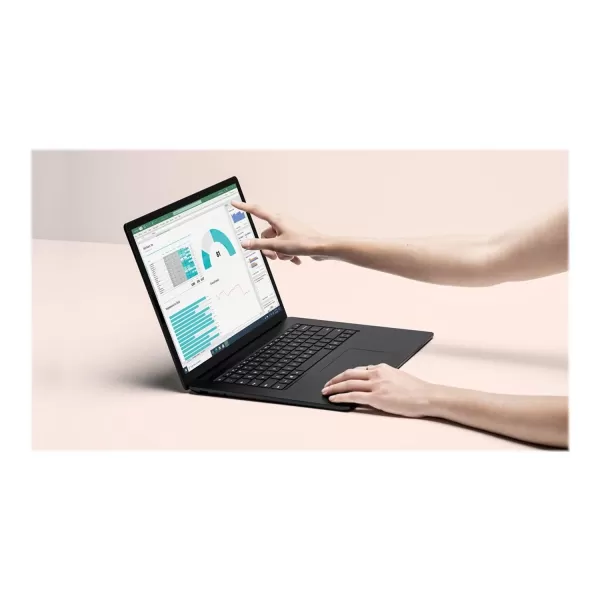 Image of Microsoft Surface Laptop 4 Core i5-1145G7 8GB 256GB 13" Windows 10 Pro Touch Screen Laptop - Black