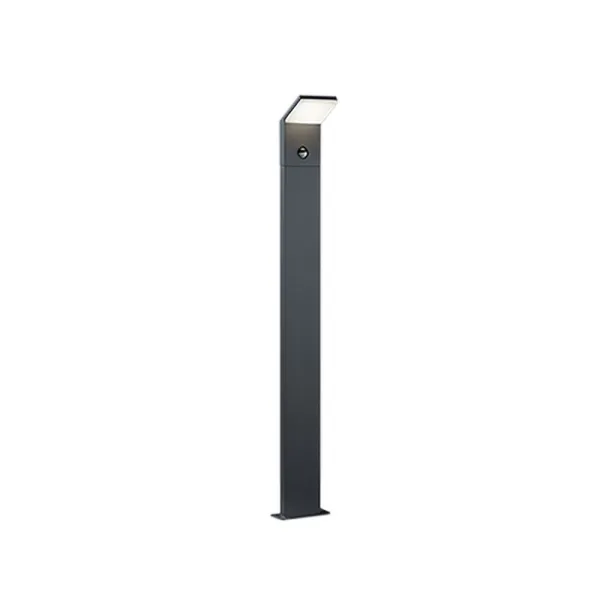 Image of Pearl Modern Outdoor Bollard Anthracite 3000K IP54 with PIR