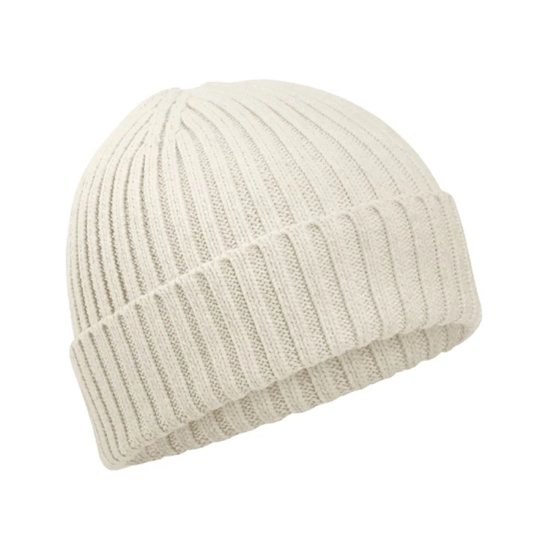 Image of Beechfield Beechfield Men Cotton Beanie in Light Beige Light Beige One Size Male 5063693917371