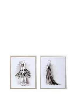 Image of Arthouse Set Of 2 Glam Ladies With Glitter