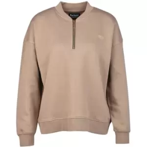 Image of Barbour International Santa Rosa Half Zip Sweatshirt - Beige