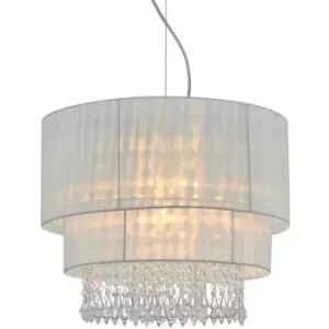 Image of Zumaline Lighting - Zumaline Leta Pendant Ceiling Light, Black, 1x E27