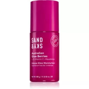 Image of Sand & Sky Australian Glow Berries Intense Glow Moisturiser moisturising fluid with brightening effect 60 g