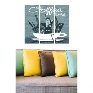 Image of MDF8367154 Multicolor Decorative MDF Painting (3 Pieces)