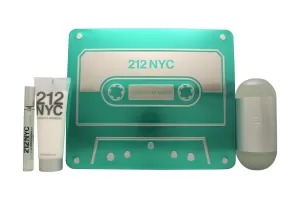 Image of Carolina Herrera 212 NYC Gift Set 100ml Eau de Toilette + 75ml Body Lotion + 10ml Eau de Toilette