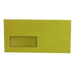 Image of Q-Connect DL Envelopes Wallet Window Gummed 70gsm Manilla Pack of 1000