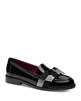 Image of kate spade new york Womens Leandra Slip On Bow Loafer Flats