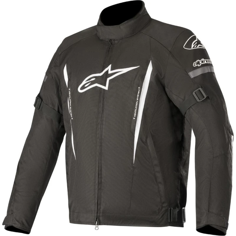 Image of Alpinestars Gunner V2 Waterproof Motorcycle Jacket S Black White Black White