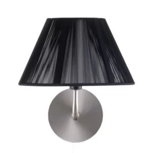 Image of Bombay Black Chrome effect Single wall light
