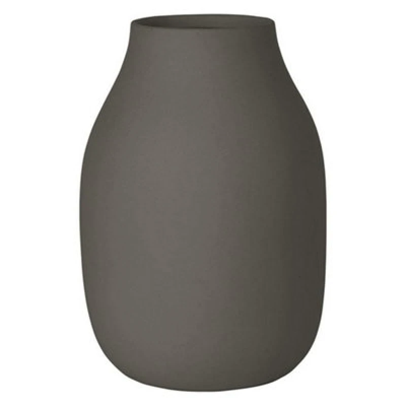 Image of Blomus Colora Ceramic Vase S - Steel Gray