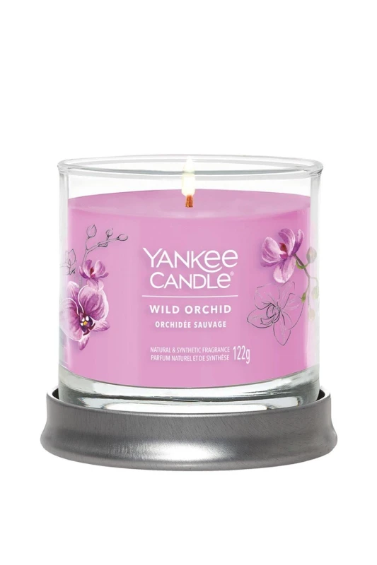Image of Yankee Candle Signature Small Tumbler Wild Orchid Pink female