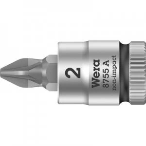 Image of Wera 8755 A 05003354001 Pozidriv Bit PZ 2 1/4 (6.3 mm)