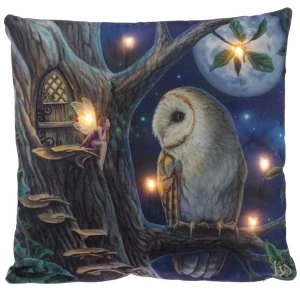 Image of Lisa Parker Fairy Tales Owl and Fairy LED Cushion