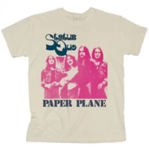 Image of Status Quo Paper Plane Mens Natural TS: Small