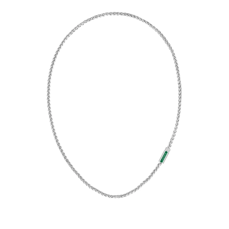Image of Lacoste 2040340 STENCIL mens stainless steel chain link Jewellery