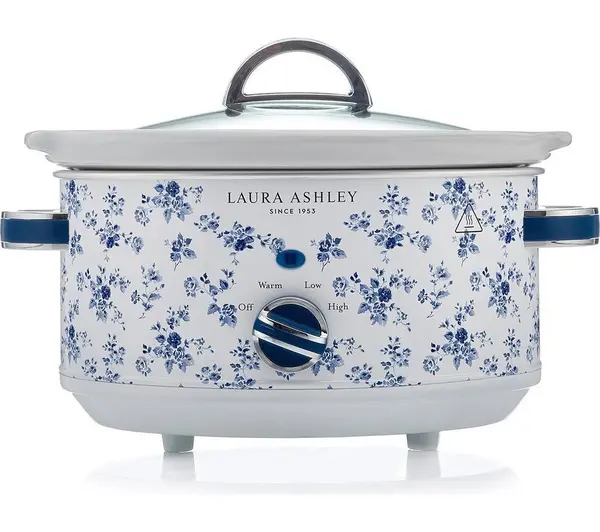 Image of LAURA ASHLEY VQSLWC3LLACRUK Slow Cooker - White