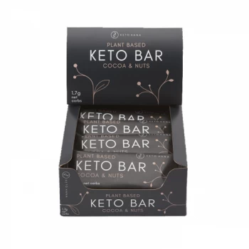 Image of Keto Hana Cocoa And Nuts Keto Bars - 40g x 12 (Case of 1)
