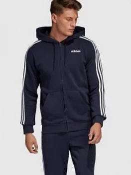 Image of Adidas Essential 3-Stripe Full Zip Hoody