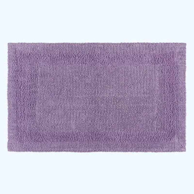 Image of Homescapes Luxury Reversible Extra Large Bath Mat - Lilac
