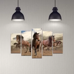 Image of 5DMDF-48 Multicolor Decorative MDF Painting (5 Pieces)