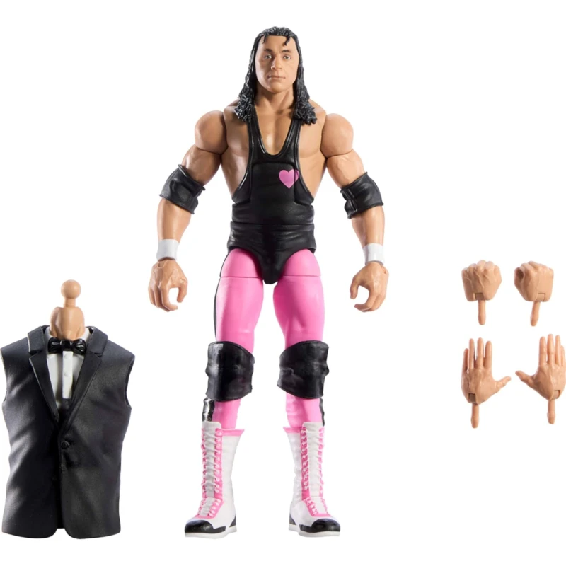Image of WWE WWE Elite Premium Live Event Bret Hart Action Figure Set