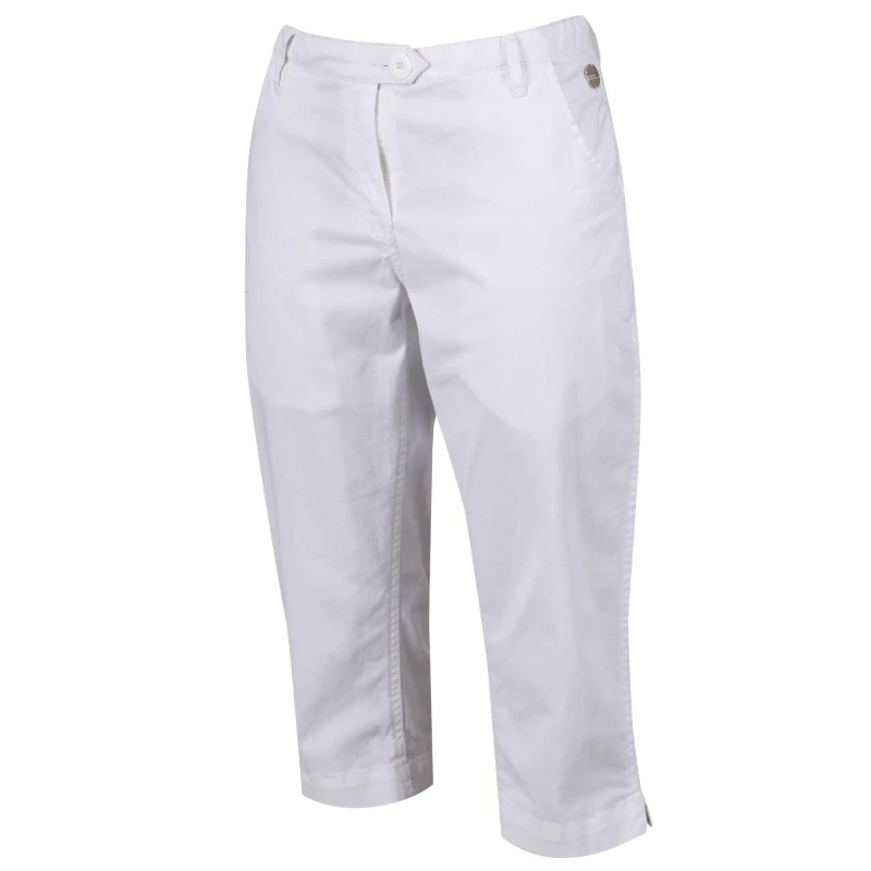Image of Regatta Maleena Ii Organic Capris Walking Short Womens - White White 8