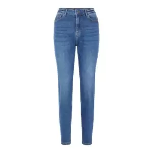 Image of Pieces High waist Mom Jeans - Blue