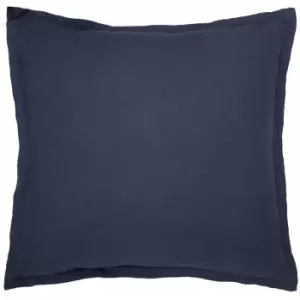 Image of Linen Cotton Square Pillowcase Green - Blue