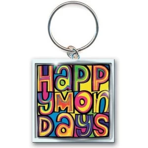Image of Happy Mondays - Dayglo Logo Keychain