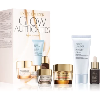 Image of Estee Lauder Glow Authorities Repair + Nourish Gift Set (with Anti-Wrinkle Effect)