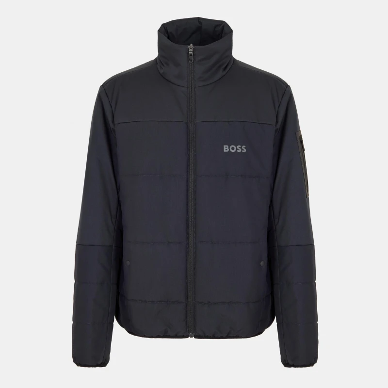 Image of Boss Mens J Hamar 4 01 Medium-Weight Puffer Jacket Dark Blue male S