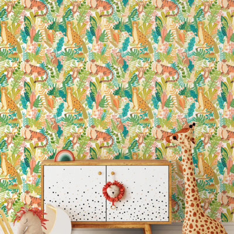 Image of Hoopla Walls Animal Kingdom Apple Riot 10M Wallpaper